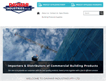 Tablet Screenshot of davmarindustries.com.au